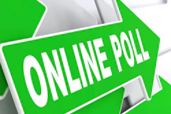 Green arrow with 'Online Poll'