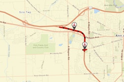 Map of I-94 closure