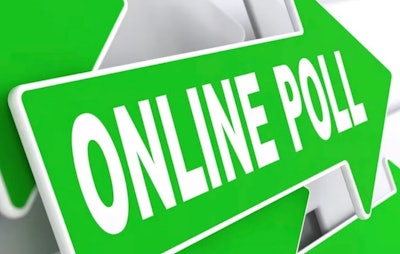 Green arrow with 'Online Poll' written on it