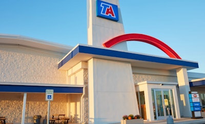 Front exterior of TravelCenters of America store