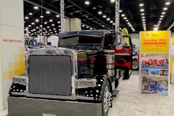 Custom truck at Shell Rotella booth at MATS
