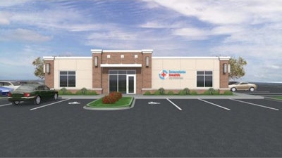 Exterior drawing of Interstate Health clinic