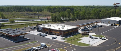 Aerial view of new Love's in South Carolina