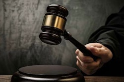 Judge with gavel