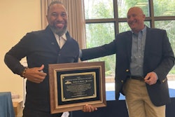 Trucker of the year receives his award