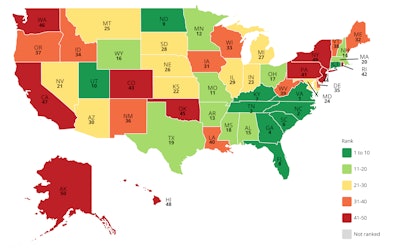 Map of the U.S.