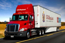 C.R. England tractor-trailer on the highway