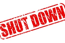 The words 'Shut Down' in red