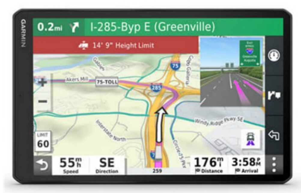 Garmin's d&emacr;zl OTR1010 truck navigator