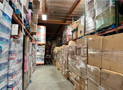 Boxes of stolen cargo