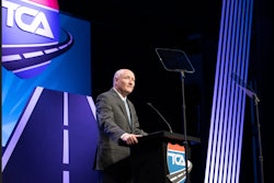 TCA President Jim Ward on stage during the organization's annual convention