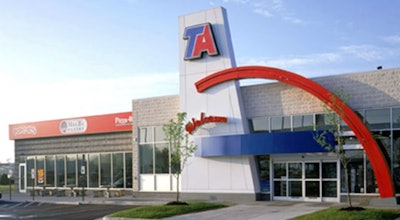 Exterior of a TA travel center