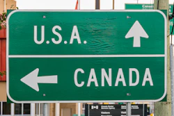 USA-Canada sign