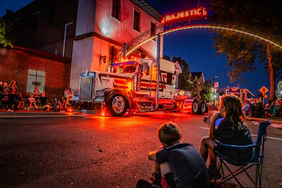Second annual parade of Kenworth trucks