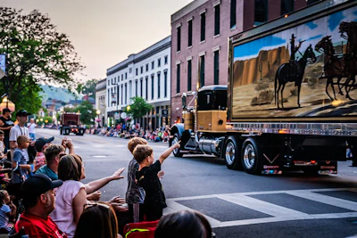 Second annual parade of Kenworth trucks