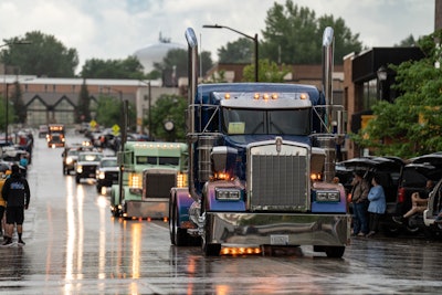 SuperRigs trucks on parade