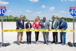 Ribbon cutting for truck parking on I-40 in Arkansas