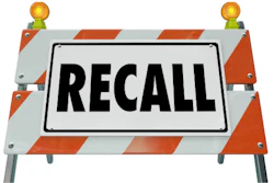 'Recall' on road construction sign
