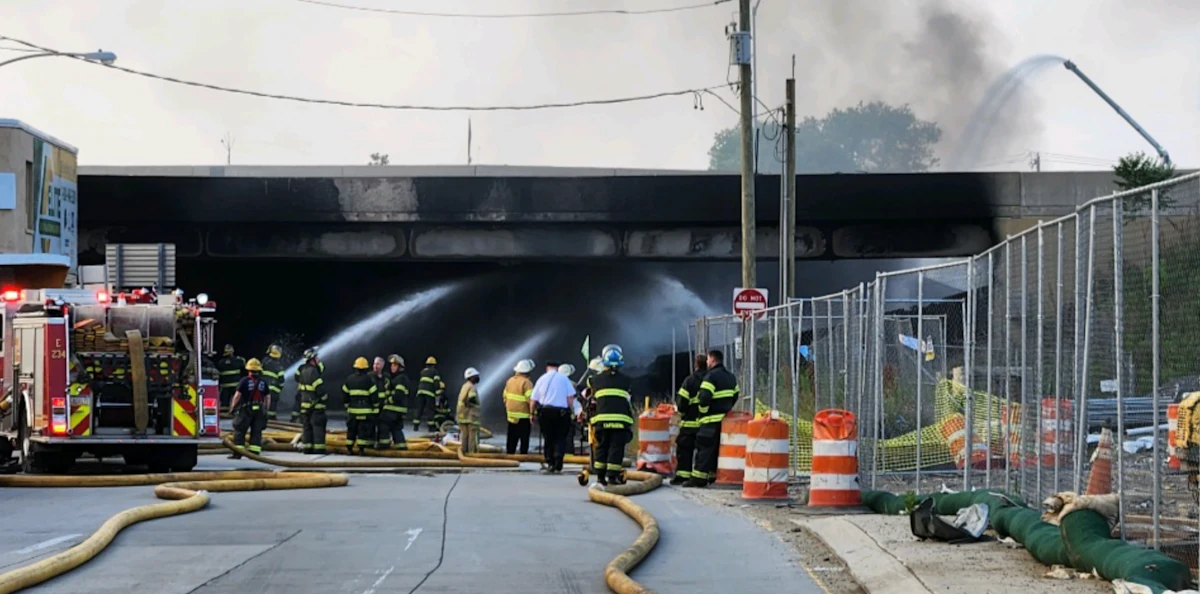 Body recovered from scene of I-95 tanker crash and fire in Philadelphia