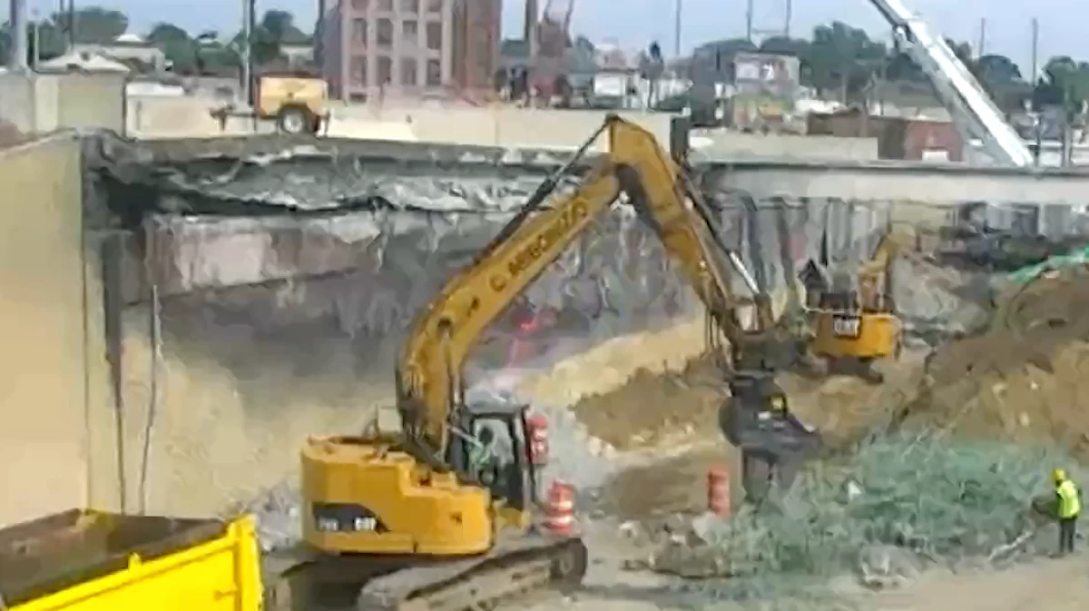 New southbound detour around damaged I-95 in Philly suggested