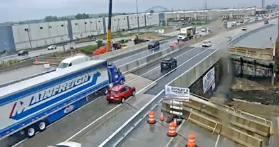 Reopened I-95 in Philadelphia