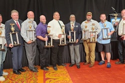 Group of trucking skills competition winners