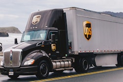 UPS tractor-trailer on highway