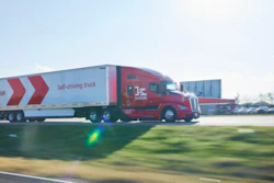 Tractor-trailer on highway