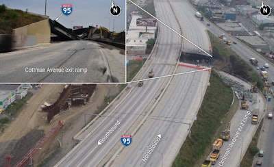 NTSB photos of I-95 crash in Philadelphia