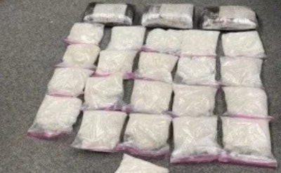 24 bags of meth found on a trailer on I-5 in California