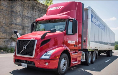 Averitt Express tractor-trailer on the highway