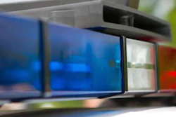 Police car lights
