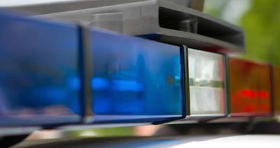 Police car lights
