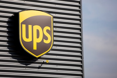 UPS logo on building
