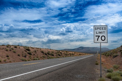 70 mph sign