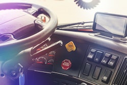 Big rig cab interior