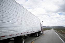 Tractor-trailer on highway