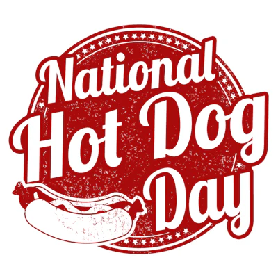 National Hot Dog Day graphic