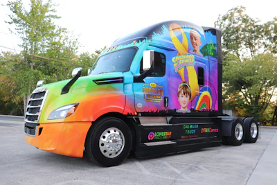 R.E. Garrison wrapped truck