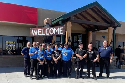 Employees in front of new Black Bear diner