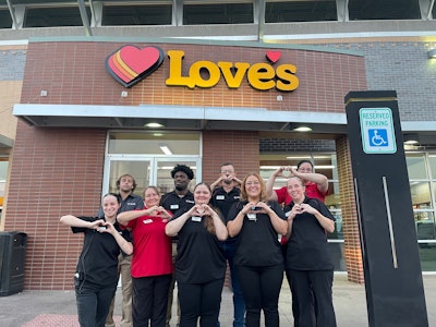 EZ GO location near Chickasha, Oklahoma, has been rebranded as a Love's Travel Stop