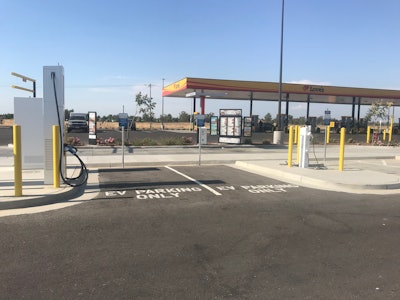Love's electric vehicle charging station