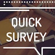 'Quick Survey' on brown background