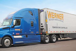 Werner Enterprises truck and trailer