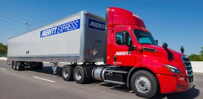 Averitt Express tractor-trailer on the highway