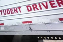Trailer wiht 'Student Driver' sign