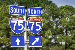 I-75 direction signs