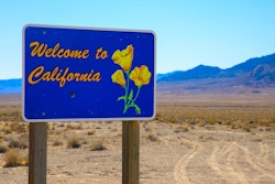 Welcome to California highway sign