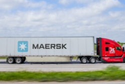 Maersk tractor-trailer on highway