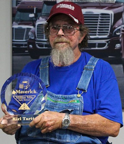 Maverick Transportation 4 million mile driver Kirl Tartt